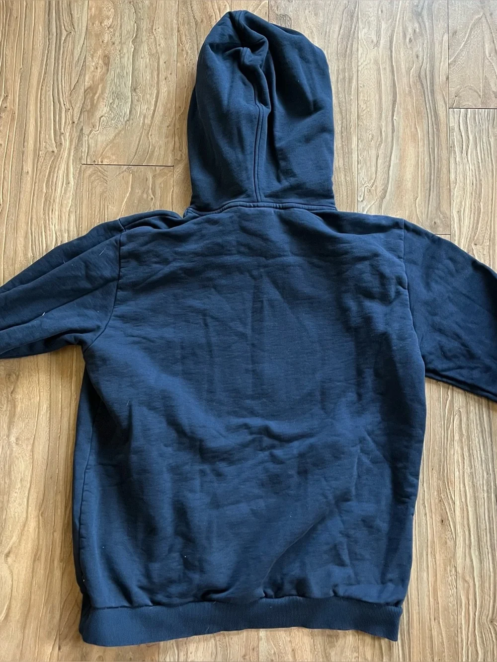 Fjallraven Logo Hoodie in Dark Navy